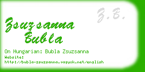 zsuzsanna bubla business card